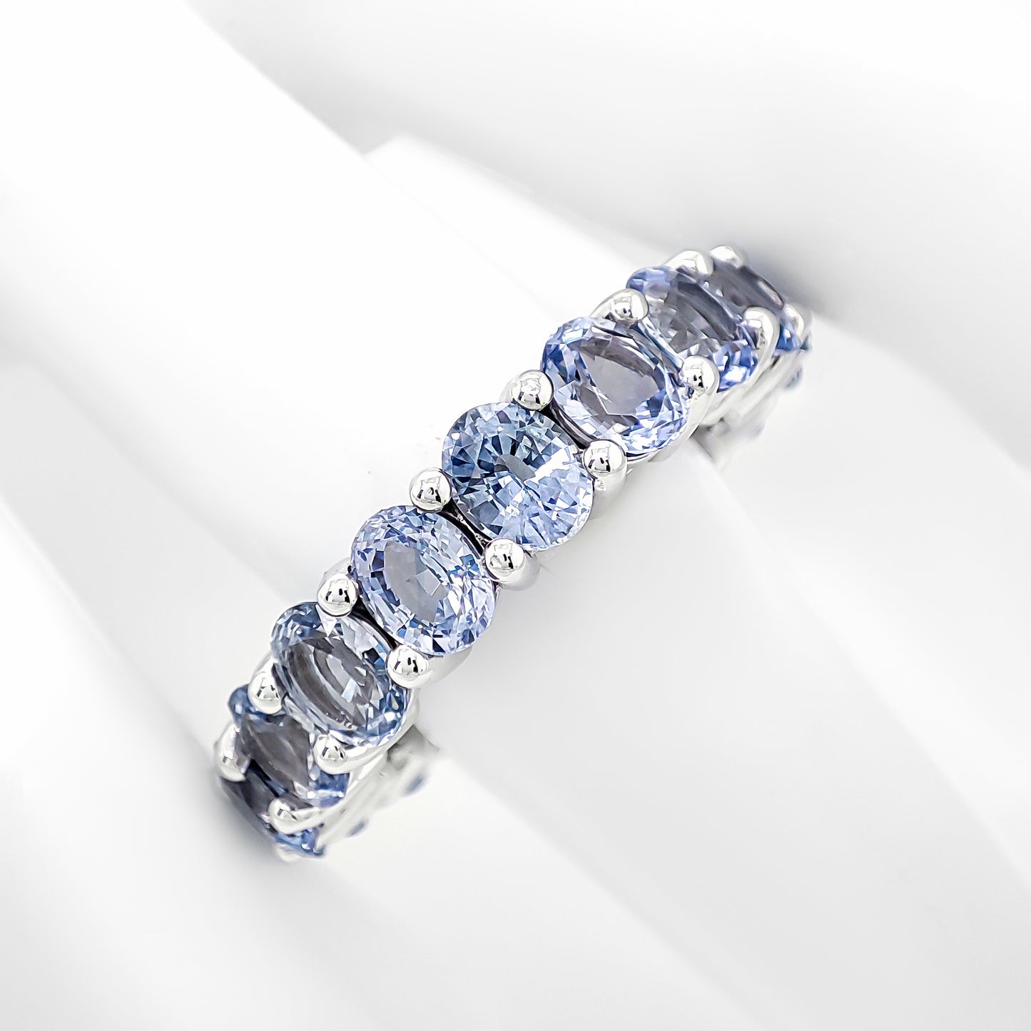 Oval Sapphire Eternity Ring (8.00Ct TW)