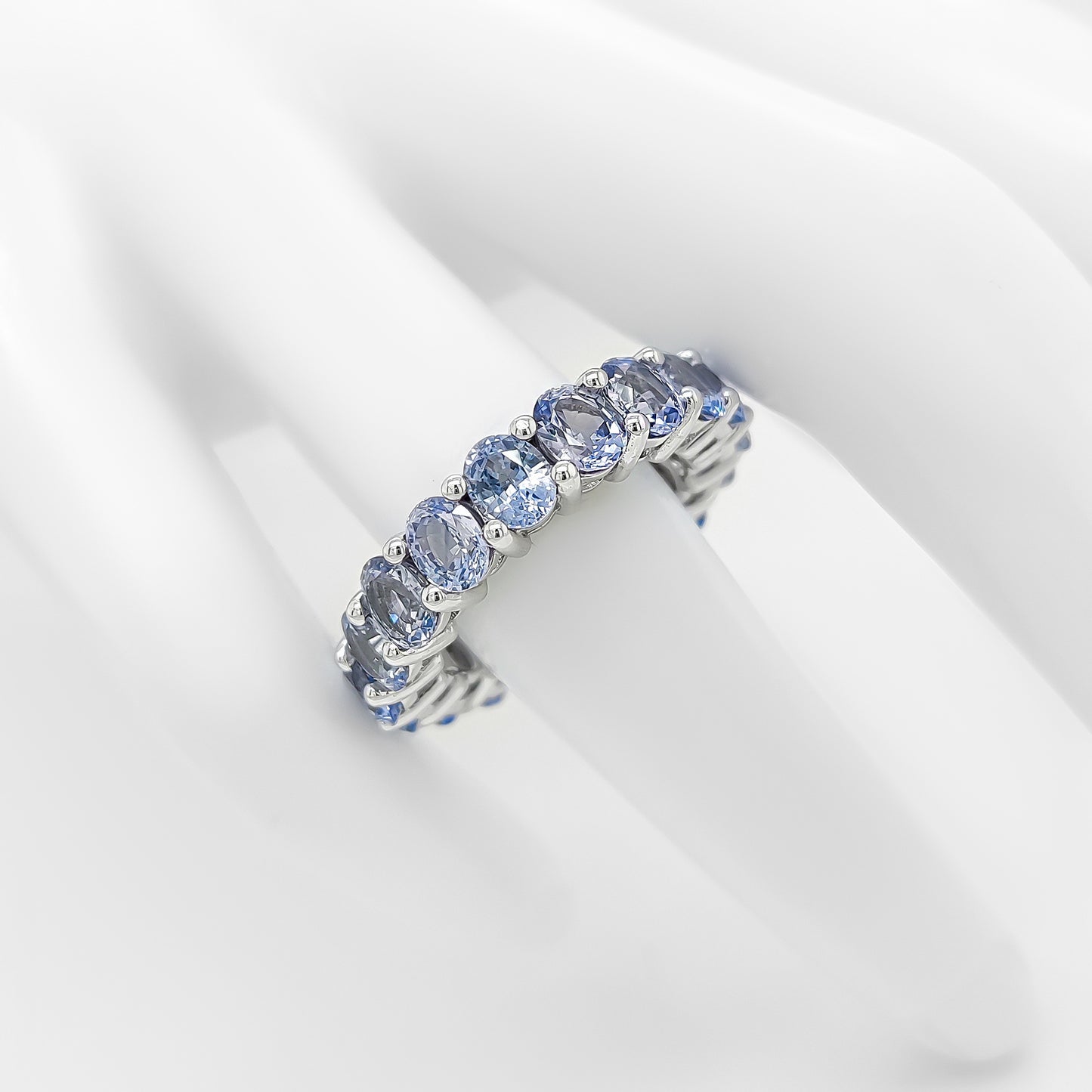 Oval Sapphire Eternity Ring (8.00Ct TW)
