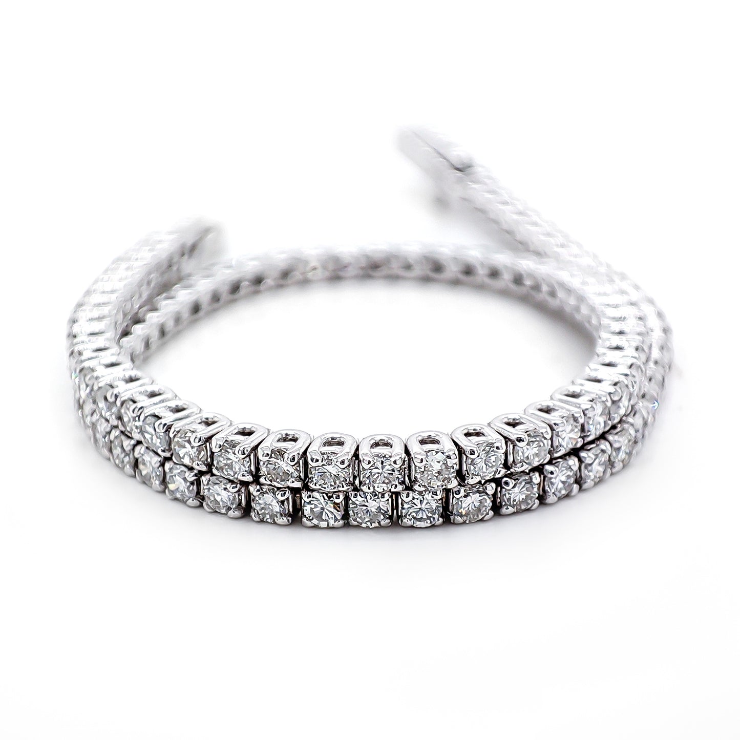 Natural Round White Diamond Tennis Bracelet (1.85Ct TW)