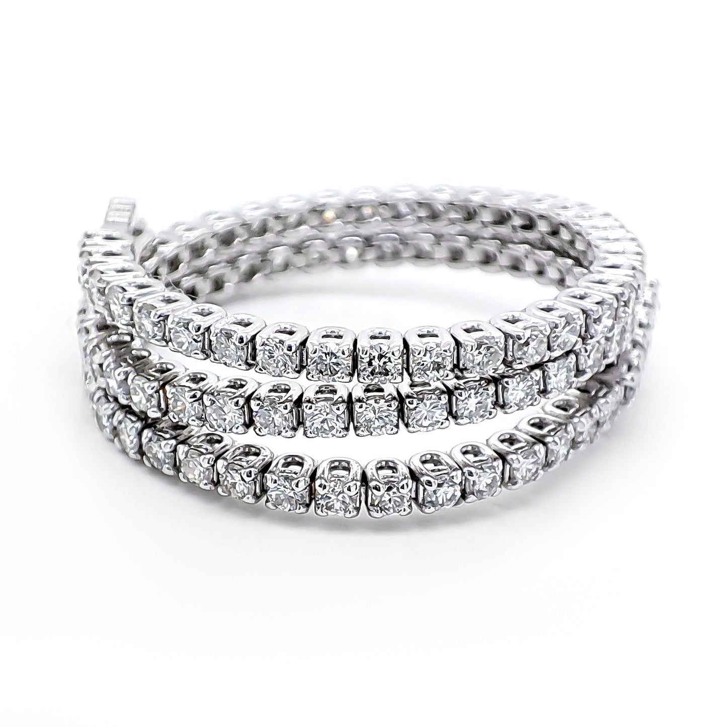 Natural Round White Diamond Tennis Bracelet (1.85Ct TW)